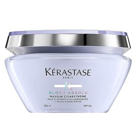 KÉRASTASE Masque Cicaextreme | Mascarilla de reparación profunda para cabello rubio dañado o sensibilizado | Con Ácido Hialurónico y Flor de Edelweiss | 200ml