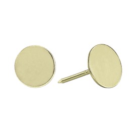 uxcell Upholstery Tacks Nail Pins Furniture, 100Pcs 19x30mm Thumb Tack Pins Assortment Kit Carbon Steel for Home Sofa DIY Decorative Nail Heads Nails, Gold