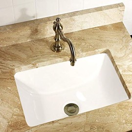 HIGHPOINT COLLECTION Petite 16x11 Rectangle Ceramic Undermount Vanity Lavatory Sink