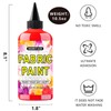 GOODTAKE Red Fabric Paint, 10.5 Fl.Oz (300ml Bottle) Canvas Paint