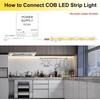BERIXDEEP 20 m COB LED Strip, 480 LEDs/m, 8 mm,
