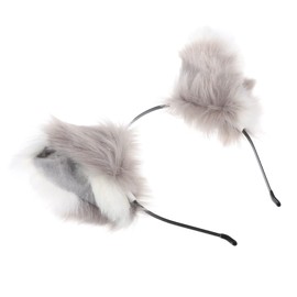 Ipetboom Plush Ears Headband Cosplay Hair Band for Women Soft Animal Ear Headwear for Party Stage Birthday Christmas Fit and Creative Costume Accessory