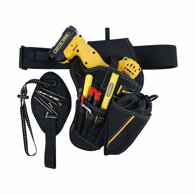 MELOTOUGH Impact Holster 3-in-1 Drill Holster Combo with Magnetic Wristband,Tool