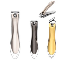 SUKPSY Juego de 3 cortaúñas para uñas de los pies, cortaúñas de los pies, cortaúñas de los pies, cortaúñas con bordes curvados, herramienta de manicura