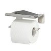 Tiger Colar Toilet Roll Holder with Shelf, Mounting Without Drilling,