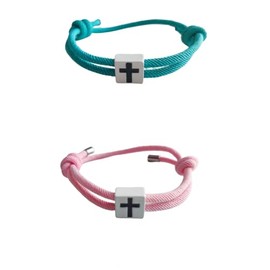 DATOA Braided Nautical Cross Bracelet Adjustable Woven Rope Bracelet To My Son/Daughter Braided Bracelet Christian Baptism Gift, 7, Metal, no gemstone