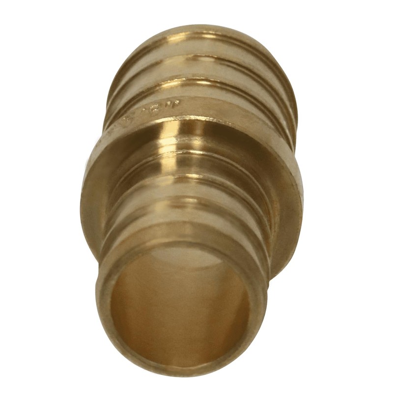 XFITTING 10 Pieces 5/8" x 3/4" Pex Reducing Coupling, Brass,