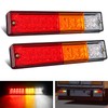 Nilight Trailer Tail Light Bar 2PCS 20LED Brake Running Turn