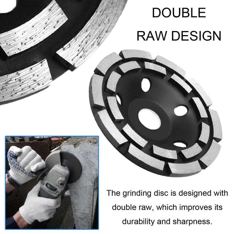 KEWAYO Double Row Diamond Cup - Surface Grinding Wheel, 5