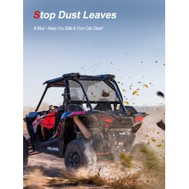 ZIDIYORUO Polaris RZR Rear Window Mesh Net - Dust-Proof & UV50+ Sunshade for RZR 570 800 900 1000 XP Turbo (2 Seater 2015-2024) XP 1000 (2014-2021) | Easy Install Ball Bungee & Anti-Flap Design