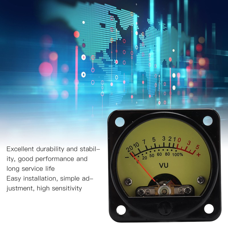 VU Panel Meter Professional VU Meter Audio Level Amp Amplifier
