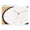 KATOMOKU plywood wall clock 7 black sweep (continuous second hand