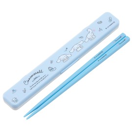 Skater ABC3AG Sanrio Cinnamoroll Watercolor Cosmetics Chopsticks & Chopsticks Case Set, 7.1 inches (18 cm), Made in Japan, Antibacterial Silver Ion Ag+