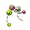 Luxe Modz Belly Button Ring Pack of 5 with Leopard