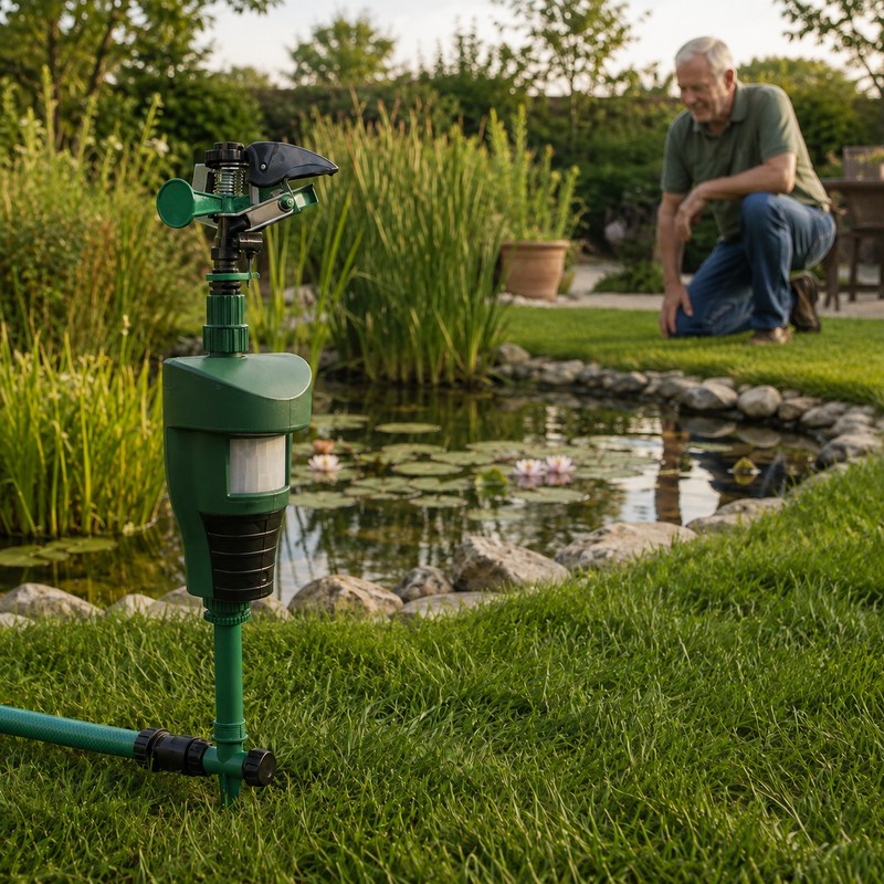 Motion Activated Animal Deterrent Sprinkler – Garden Water Jet Pest