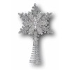 Gerson Mini Christmas Tree Ornaments for Tiny Tree (Silver Glitter
