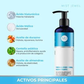 Crema Corporal Hidratante Cuerpo Y Manos A. Hialurónico 250g