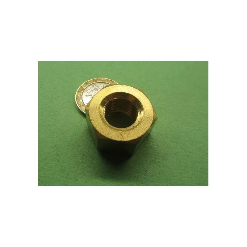 Basic Extra Wide, Heavy, Brass Hex Nuts RH, 9/16"-12 x