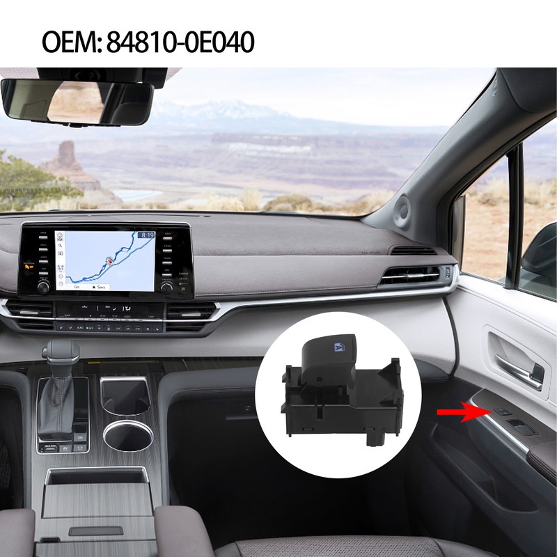 Power Window Switch 84810‑0E040 Plug and Play Replacement for Highlander