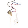 NSI 75110CW Pull Chain Switch, Way/2 Circuit Function, SP3T, Brass