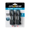 LifeGear 41-3832 Mini Max 100 Lumen Flashlight - 2 Pack