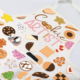 MYSOMY Cookie Artist Apron Cookie Decorator Gift Cookie Maker Cooking Apron Cookie Baker Gift Pastry Chef Apron (Cookie Artist Apron3)