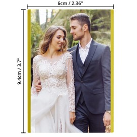 BELLE VOUS 20 Pack Mixed Magnetic Refrigerator Photo Sleeve Picture Frames For Photos 2 x 3.5 inches (5 x 9cm) - Picture Collage Frames for Fridge & Metal Surfaces