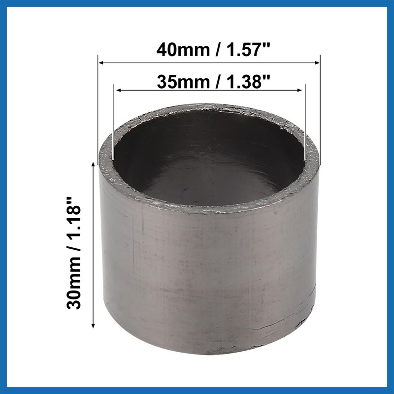 A ABSOPRO 35mm ID 40mm OD Motorcycle Exhaust Muffler Pipe