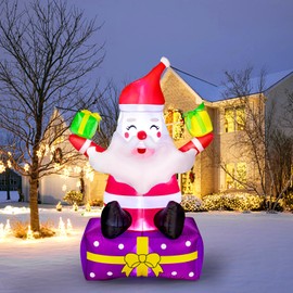 Christmas Outdoor Decorations, Christmas Inflatable Santa Claus, Inflatable Christmas Yard Decorations,Blow Up for Outdoor, Gift for Family
