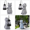 Cat Solar Lamp, Garden Figures,Kitty Solar Lights,Cat Figurine Model,Solar Lantern,for