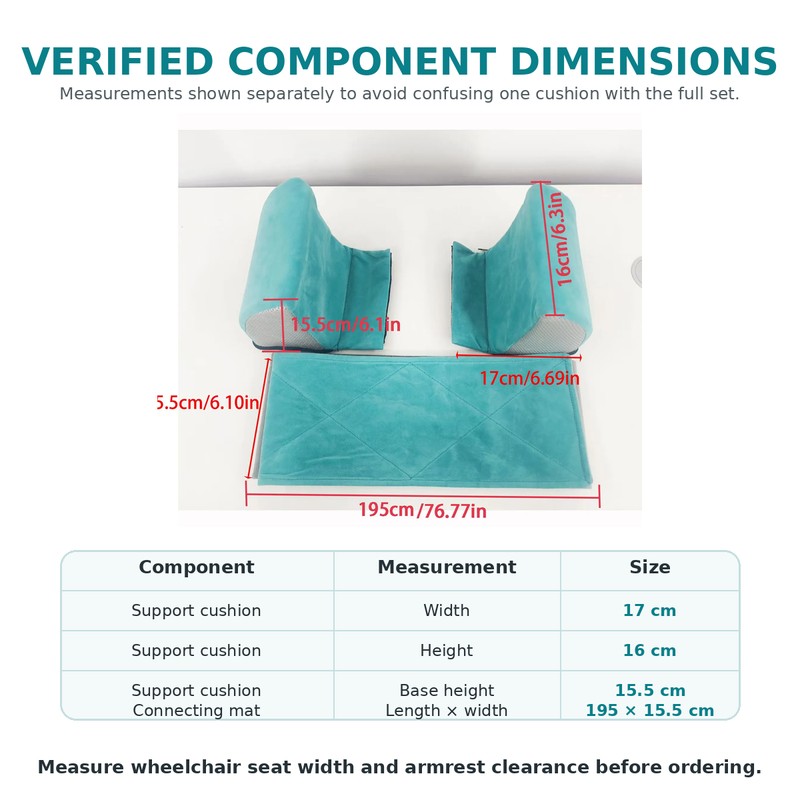 Wheelchair Side Support Pillow for Posture – Polyester Back Cushion