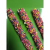 Chocolate Covered Pretzel Rods Rainbow Sprinkles Theme 16 Pieces