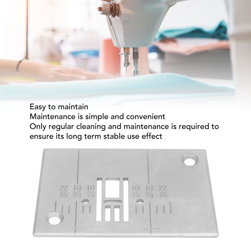 Straight Stitch Needle Plate Professional Replacement Steel Fine Machined Needle