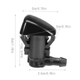 WayJun 55079049AA, 55372143AB, 47183 2 Pack Windshield Washer Nozzle Sprayers Kits Compatible with 2005-2016 Grand Cherokee, 2005-2010 G6, 2005-2013 Malibu Chrysler