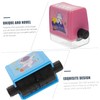 KONTONTY 4 Sets Compact Math Stamps Lovely Roller Stamps for