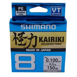 Line Kairiki 8 150 m 0.19 mm 12 kg Steel Grey