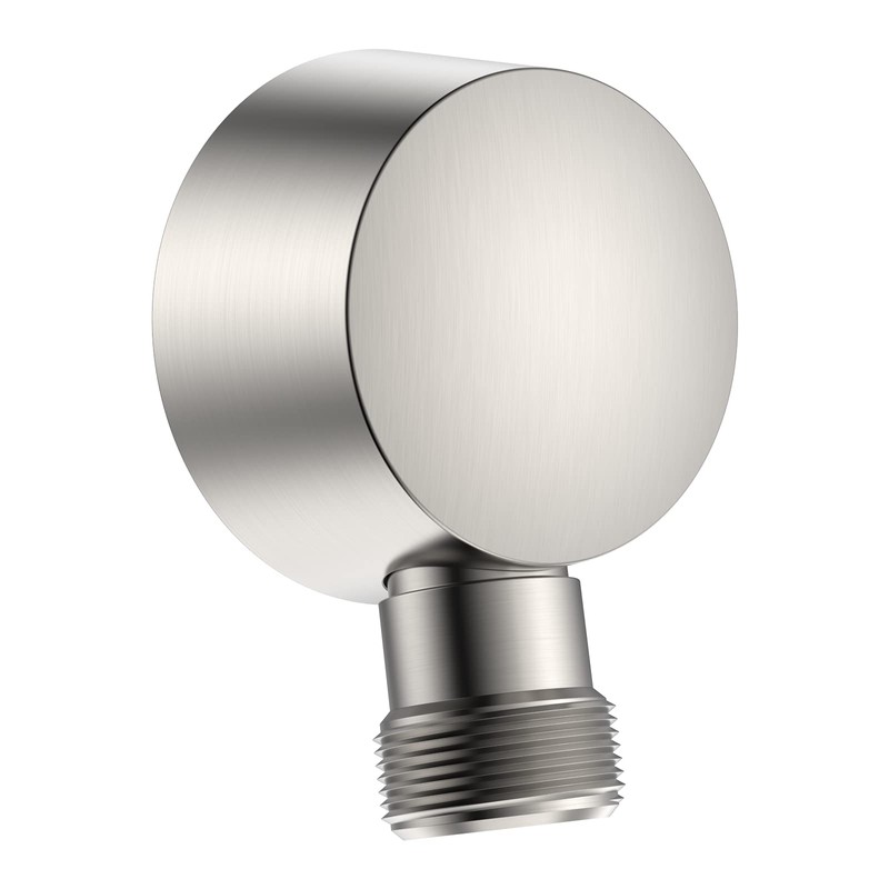 Lavatrum Wall Mounted Supply Elbow, Solid Brass Round Wall Supply