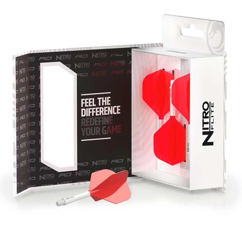 RED DRAGON Darts – Nitro Flite Integrada Sistema de Vuelo