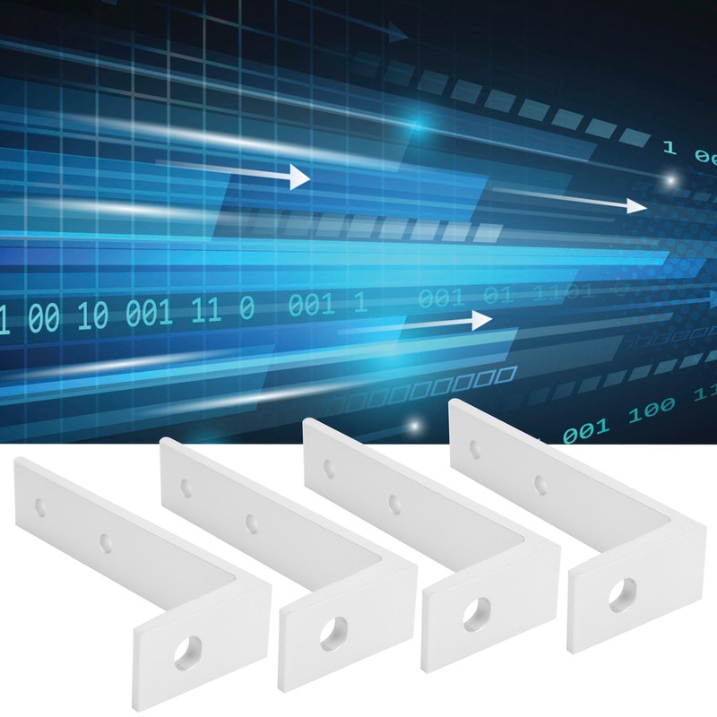 4PCS Corner Braces Aluminum L Shaped Right Angle Support Fixing