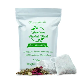 Yoni Herbs for Women Cleansing - Ph Balance and Rejuvenate for Women, 100% Natural V Steaming Herbs, Organic Herbal Blend, 7 Filter Bags Vaginal Herbs, 3.17oz