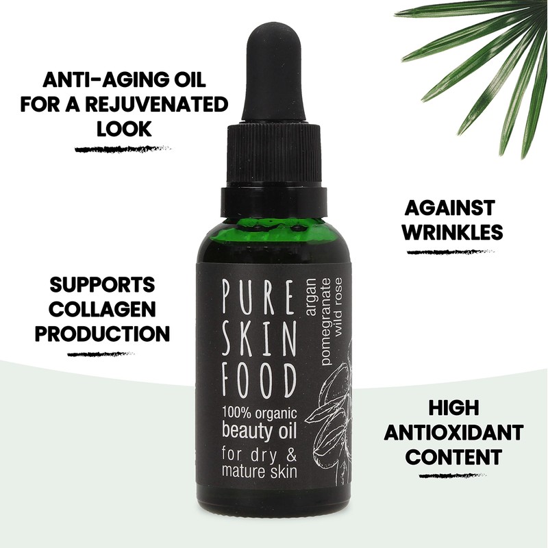 PURE SKIN FOOD Organic Beauty Oil for Dry & Mature