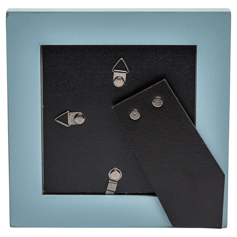 Hampton Frames PALOMA Distressed Square Picture Photo Frame Blue 4x4