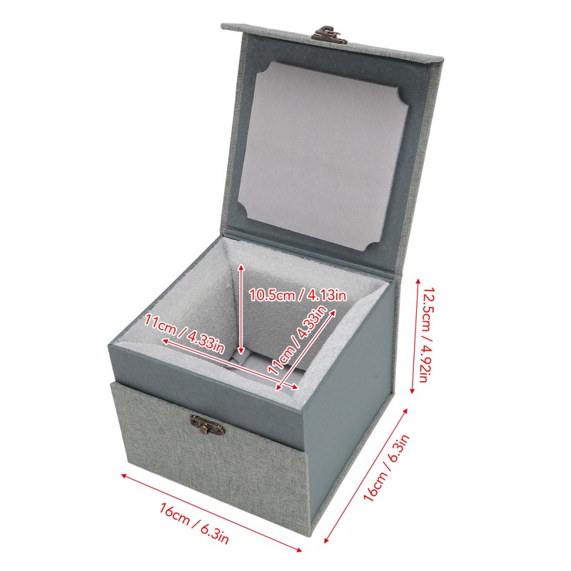 Ball Jointed Doll Head Storage Case Linen Fabric Protective Carrying