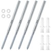 Set of 4 Invisible Wall Shelf Brackets - Floating Shelf