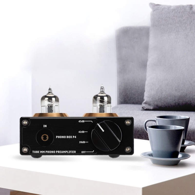 PHONO BOX P4 Gold Plated RCA Panel Drawing Sandblasting MM