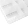 MAHIONG 6 Pack 36 Grids Plastic Organizer Box with Adjusatble