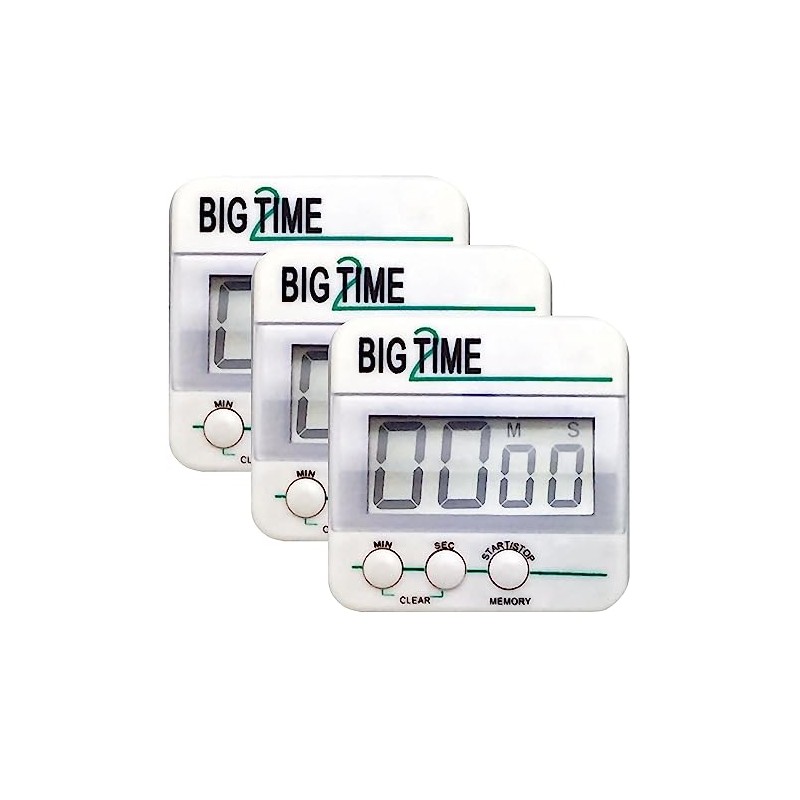 Ashley Productions Big Time Too Up/Down Timer, Pack of 3