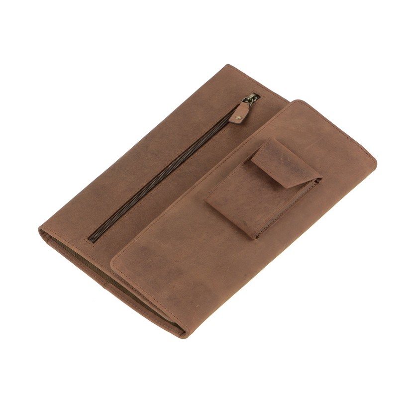 Dethloff Hunter Craftsman Folder Writing Case A5 Leather Magnetic Closure