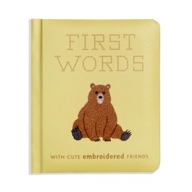 First Words with Cute Embroidered Friends: A Padded Board Book for Infants and Toddlers featuring First Words and Adorable Embroidery Pictures