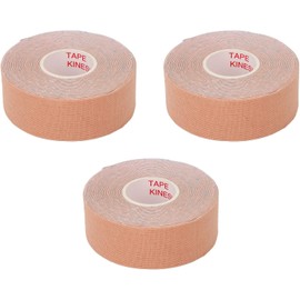 HURRISE Kindmax Cinta Facial Parches Antiarrugas Línea en V Levantamiento Correa para la Barbilla Reafirmante Estiramiento de la Piel 2,5 Cm * 5 M (Beige) (Color de Piel)
